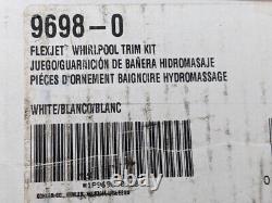 New Open Box Kohler K-9698-0 Eight Jet Trim Kit for Flexjet Whirlpools, White