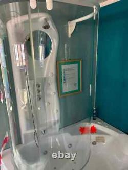 Novellini vogue (rrp 7100) corner bath 1650x850 multi spa with whirlpool system