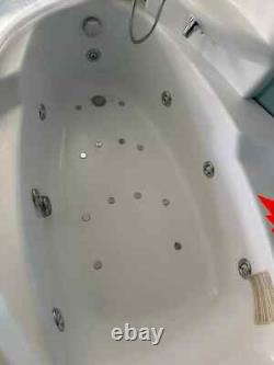 Novellini vogue (rrp 7100) corner bath 1650x850 multi spa with whirlpool system
