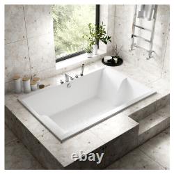 Nuie 1800mm x 1200mm Double Ended Inset Spa Bath NBI1812