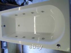 OCEAN Whirlpool Bath 8 Jet Chrome Single Ended 1700 x 700 Bath