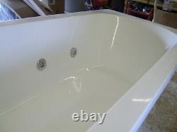 OCEAN Whirlpool Bath 8 Jet Chrome Single Ended 1700 x 700 Bath