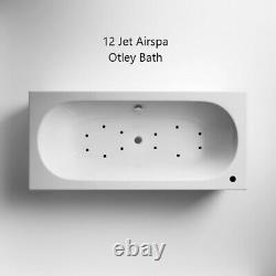 OTLEY Bath 12 Jet 4 speed airspa Double end 1700 x 750 bath