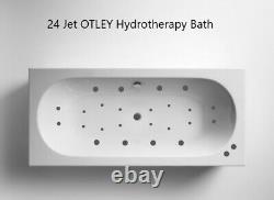 OTLEY Hydrotherapy system 24 Jet 1700x700 Double Ended Bath with Colour Light