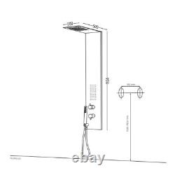 Ogomondo Shower Column 003 3 Functions Stainless Steel Lumbar Nozzle 20x50x110