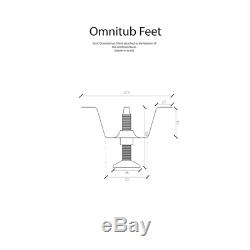 Omnitub Solo Extra Deep Soaking Bath 1150mm Length x 900mm Width x 600mm Depth