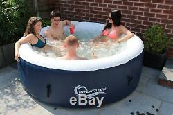 Outdoor Garden Portable Heated Inflatable Hot Tub Jacuzzi 4-6 Person Spa Bubble