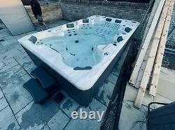 PARTY POOL 9-10 Person Hot Tub Jacuzzi 3.8 x 2.25m Luxury Spa Inc Install