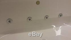 PEARL Whirlpool Inset Bath 8+8 Jet Chrome 1750 x 800 Bath