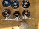Pack of 6 Replacement 65mm SCREW-fit Chromed Jet Covers without Eyeballs
