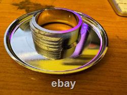 Pack of 6 Replacement 65mm SCREW-fit Chromed Jet Covers without Eyeballs