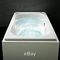 Phoenix Ancona Double Ended Whirlpool Bath 1800 x 1100mm System 1 Massage Jets