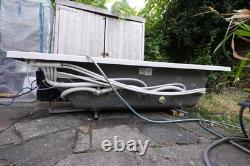 Phoenix Rectangular Acrylic Bathtub 1800 x 800 SE 12-Jet Whirlpool Jacuzzi + LED