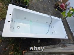 Phoenix Rectangular Acrylic Bathtub 1800 x 800 SE 12-Jet Whirlpool Jacuzzi + LED