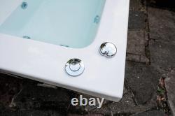 Phoenix Rectangular Acrylic Bathtub 1800 x 800 SE 12-Jet Whirlpool Jacuzzi + LED