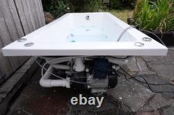 Phoenix Rectangular Acrylic Bathtub 1800 x 800 SE 12-Jet Whirlpool Jacuzzi + LED
