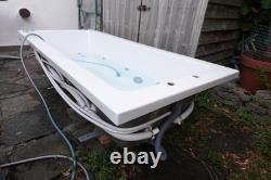 Phoenix Rectangular Acrylic Bathtub 1800 x 800 SE 12-Jet Whirlpool Jacuzzi + LED