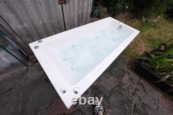 Phoenix Rectangular Acrylic Bathtub 1800 x 800 SE 12-Jet Whirlpool Jacuzzi + LED
