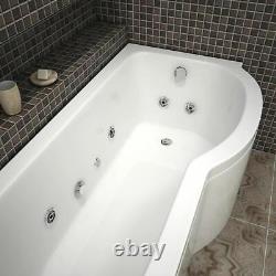 Platinum Spas 1700 x 850 P-Shaped Milan Whirlpool Bath RL-655/54 Right Hand