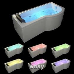 Platinum Spas 1700 x 850 P-Shaped Milan Whirlpool Bath RL-655/54 Right Hand