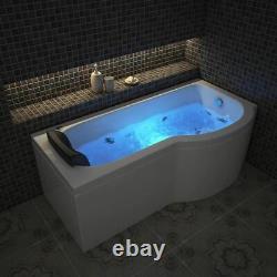 Platinum Spas 1700 x 850 P-Shaped Milan Whirlpool Bath RL-655/54 Right Hand