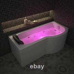 Platinum Spas 1700 x 850 P-Shaped Milan Whirlpool Bath RL-655/54 Right Hand