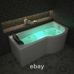 Platinum Spas 1700 x 850 P-Shaped Milan Whirlpool Bath RL-655/54 Right Hand