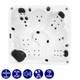 Platinum Spas Trident Hot Tub 5 Person 40 Jet Jacuzzi Outdoor Spa Luxury UK