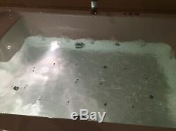 Rectangular Jacuzzi Massage Bathtub, includes motor and assorted pipes, fittings