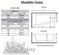 Relax Greta Bathtub SX Hydro Tire VPN Column Panels 170x100/55cm