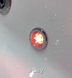 Right Hand P Shape Jacuzzi Type Spa Bath & Screen Whirlpool & Optional Light