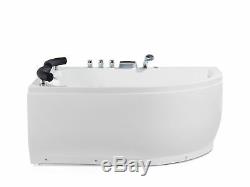 Right Hand Whirlpool Corner Bath with LED PARADISO