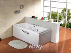 Roma 1800mm x 900mm 18 Jet Double Ended Whirlpool Bath Air Spa Baths