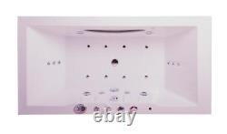Roma 1800mm x 900mm 18 Jet Double Ended Whirlpool Bath Air Spa Baths