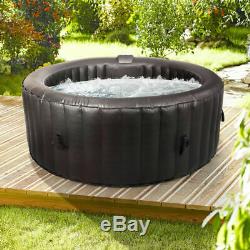 Round Inflatable Spa Hot Tub 300 Air Jets 4 Person Quick Heating Jacuzzi Wido