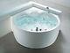 Round Whirlpool Bathtub With Massage+ Heater+ Light +Waterfall+ Ozone Round