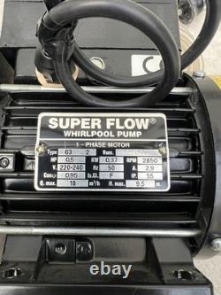 SUPER FLOW, Whirlpool pump, Spa Bath, 0.5hp with built in air switch