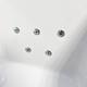 Sam Whirlpool Bath 1700mm x 700mm Spa Choice of Jet Colour Chrome Black or Brass