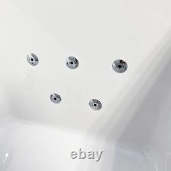 Sam Whirlpool Bath 1700mm x 700mm Spa Choice of Jet Colour Chrome Black or Brass
