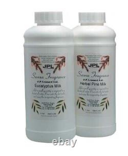 Sauna/Steam Room Milk Essence Eucalyptus/Herbal Pine Liquid Fragrance 1-5Ltr