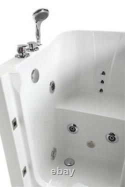 Seniors Whirlpool Bathtub For Caregiver With Fittings LED Seniorenbadewanne