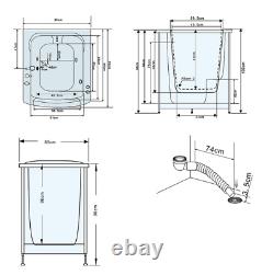 Seniors Whirlpool Bathtub For Caregiver With Fittings LED Seniorenbadewanne