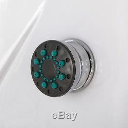 Shower Cabin Cubicle Enclosure Thermostatic Faucet 6 Massage Jets Seat Mirror