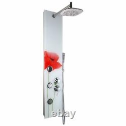 Shower Column 019 Aluminum 3 Function 3 Hydro Lumbar Crystal L25xP46xH130