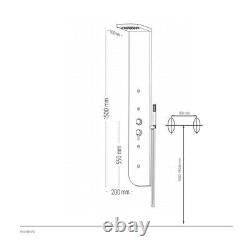 Shower column 005B stainless 3 function water nozzles lumbar L20xP50xH150