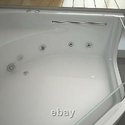 Showroom WHIRLPOOL CORNER BATH-JACUZZI JETS-LED LIGHTS-1500mm x 1500mm-RRP £1999