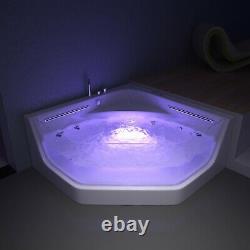 Showroom WHIRLPOOL CORNER BATH-JACUZZI JETS-LED LIGHTS-1500mm x 1500mm-RRP £1999