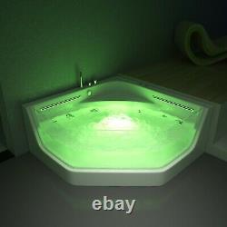 Showroom WHIRLPOOL CORNER BATH-JACUZZI JETS-LED LIGHTS-1500mm x 1500mm-RRP £1999