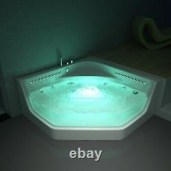 Showroom WHIRLPOOL CORNER BATH-JACUZZI JETS-LED LIGHTS-1500mm x 1500mm-RRP £1999