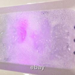 Simi Whirlpool Bath 1700 x 700mm Double Ended Slim Edge Square Centre Tap Hole